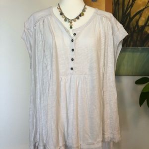 Free People Baggy T’Shirt (with frayed edges)